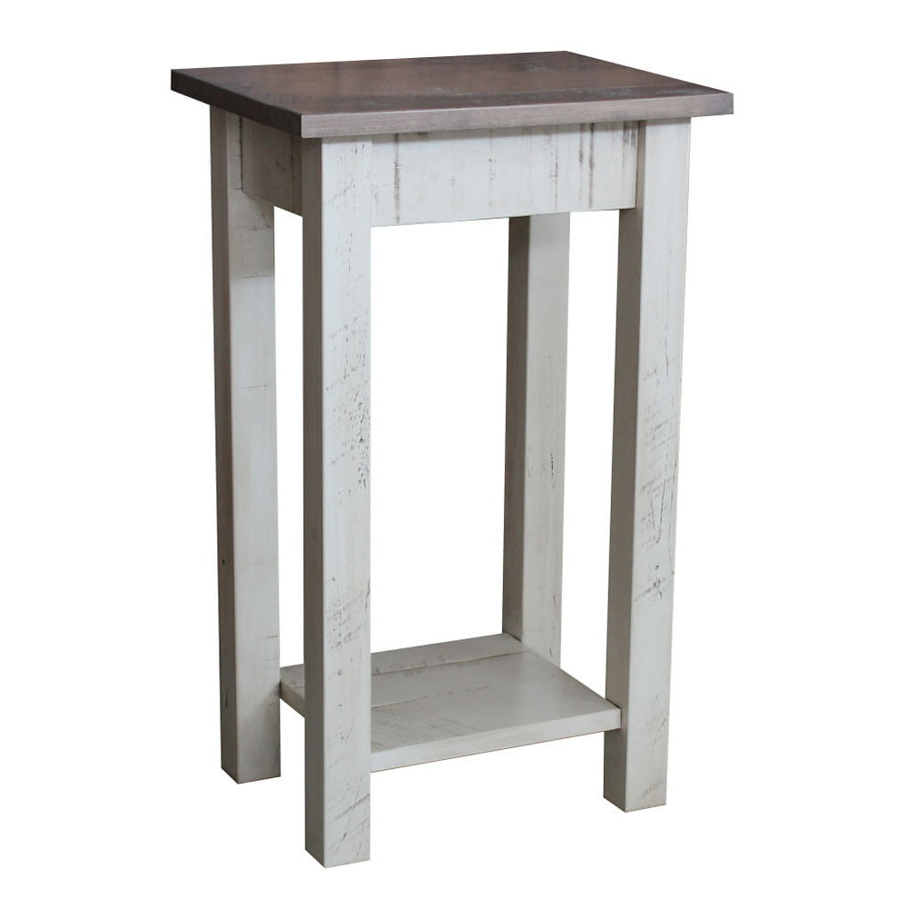 Painted Buckeye Chair Side Table
