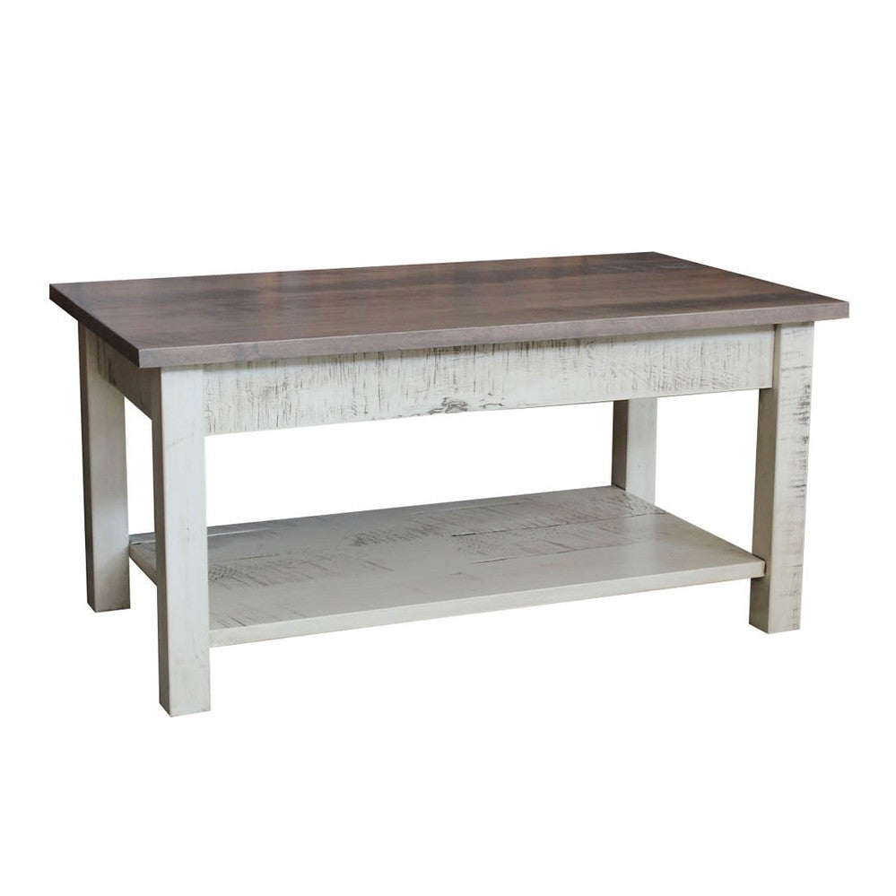 Painted Buckeye Coffee Table