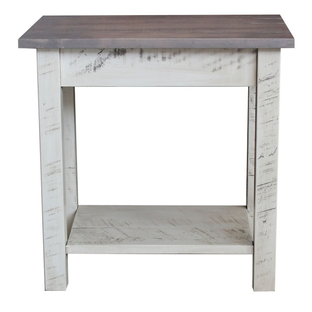 Painted Buckeye End Table