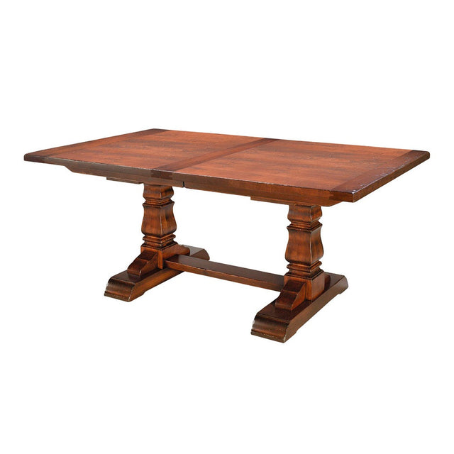 Provincial Cottage Extension Table W/ Breadboard Ends