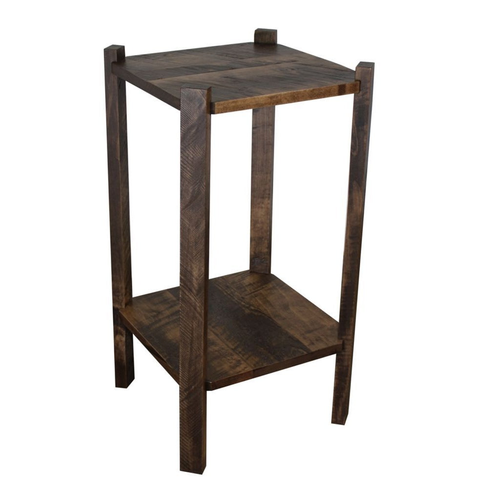 Rough Cut Maplewood Shelf Stand