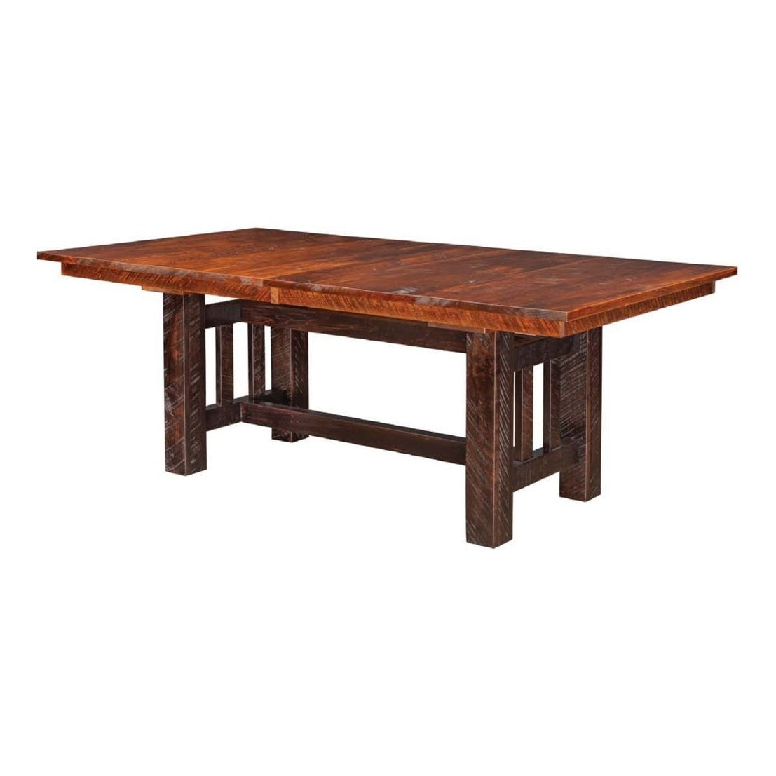 Rough Cut Maplewood Trestle Table