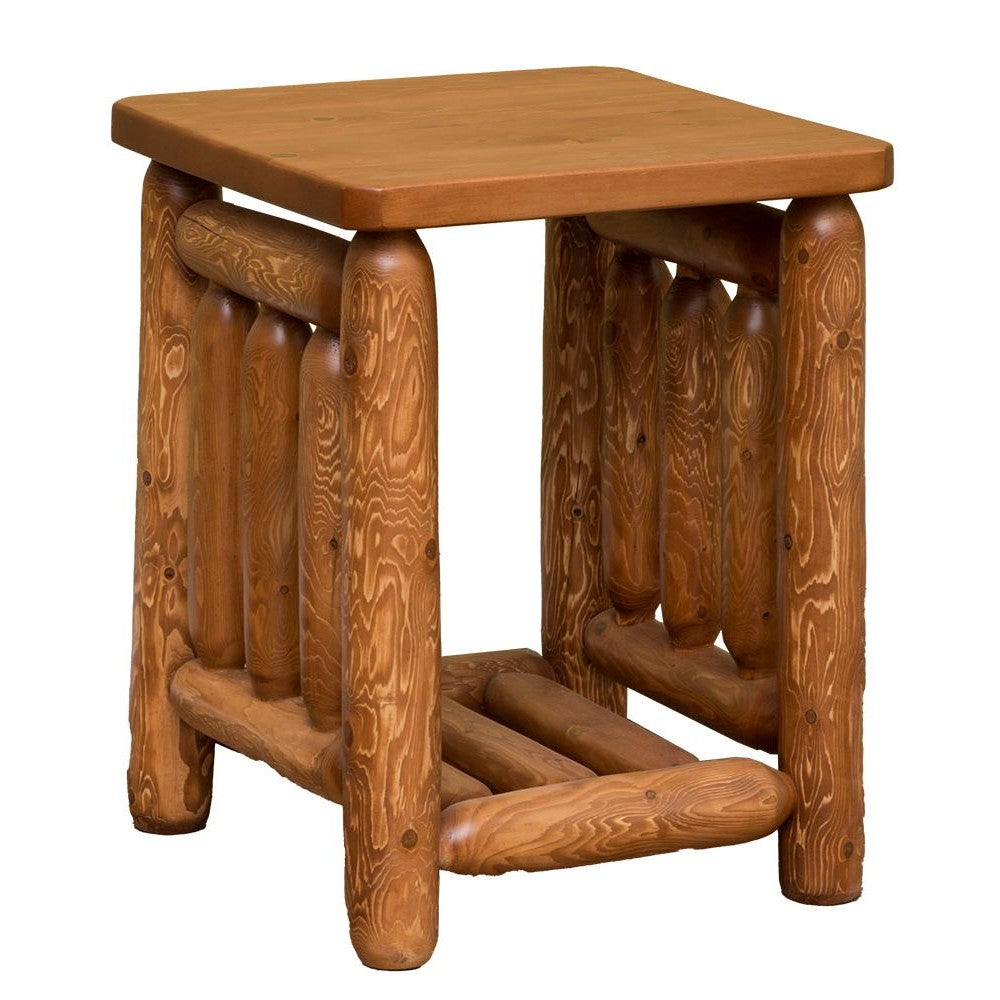 Rustic Mission End Table - Cedar