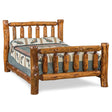 Rustic Pine Bed - Stained