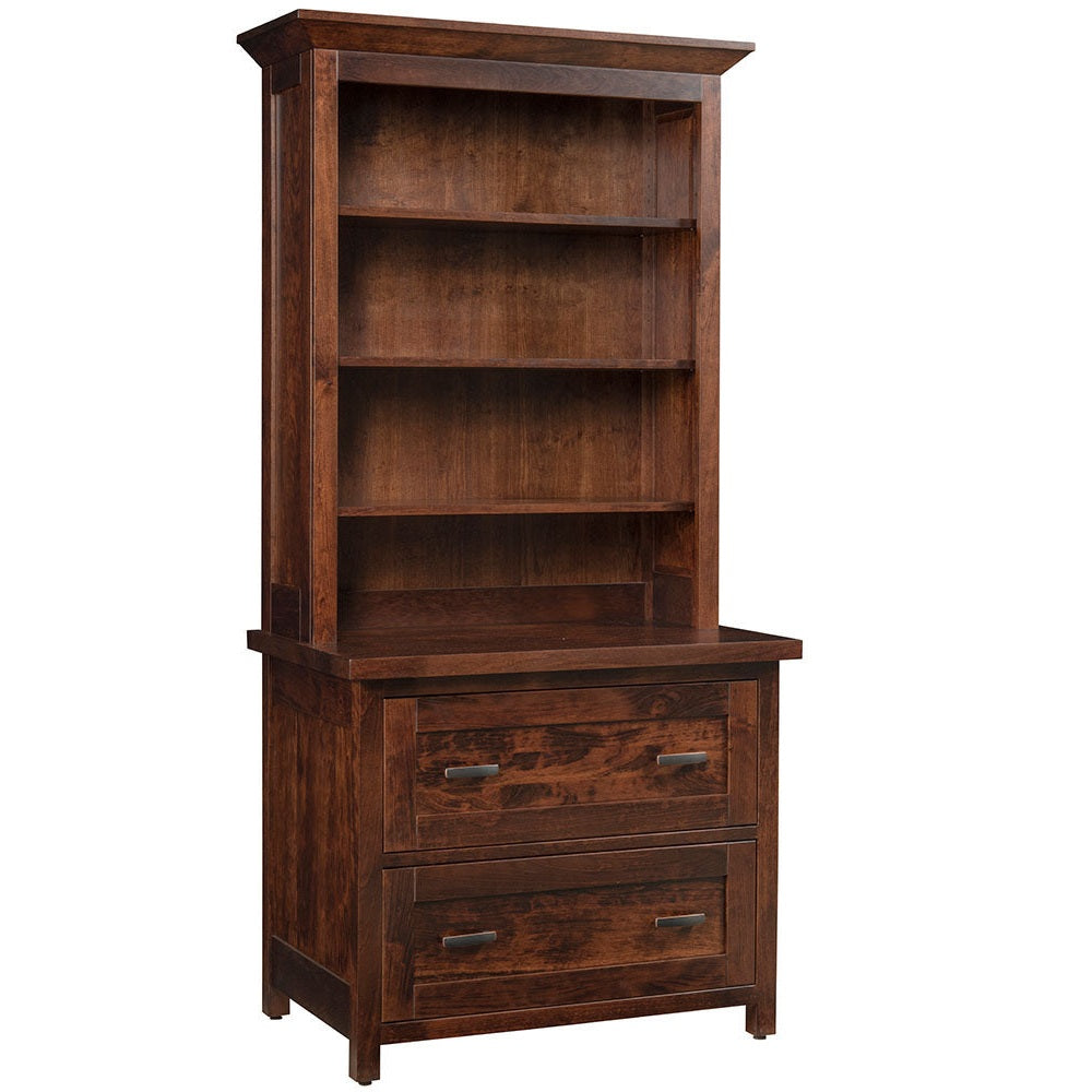 Sante Fe Lateral File Cabinet With Bookcase