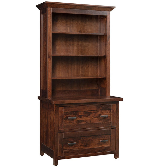 Sante Fe Lateral File Cabinet With Bookcase