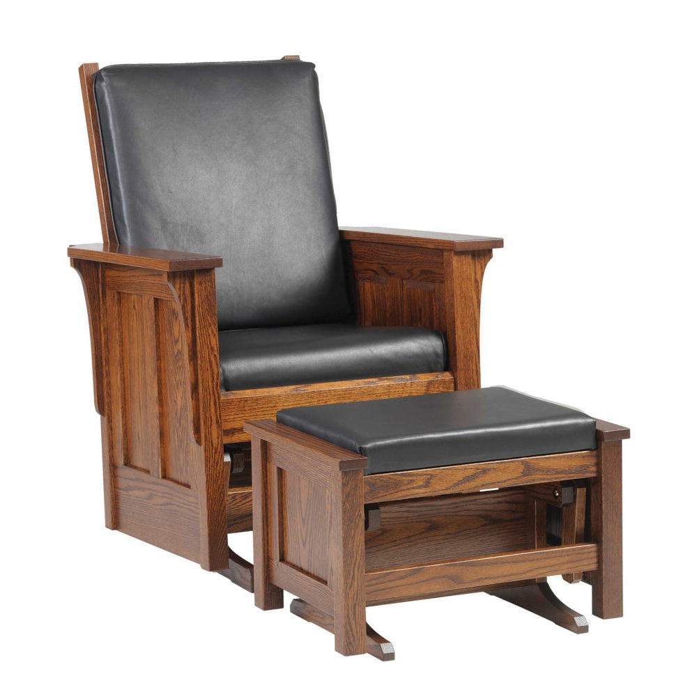 Shaker Glider And Ottoman