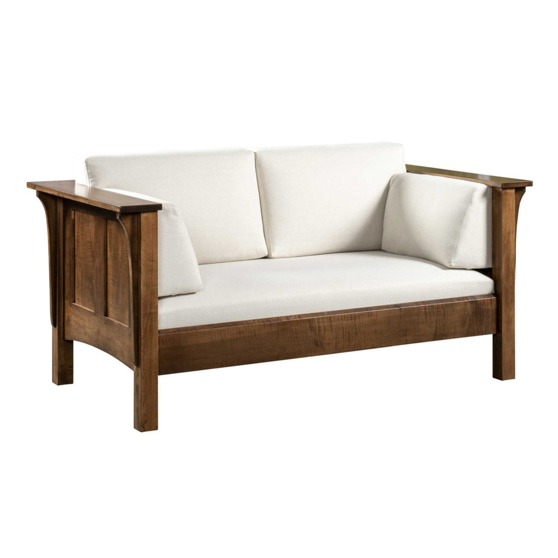 Shaker High Back Love Seat