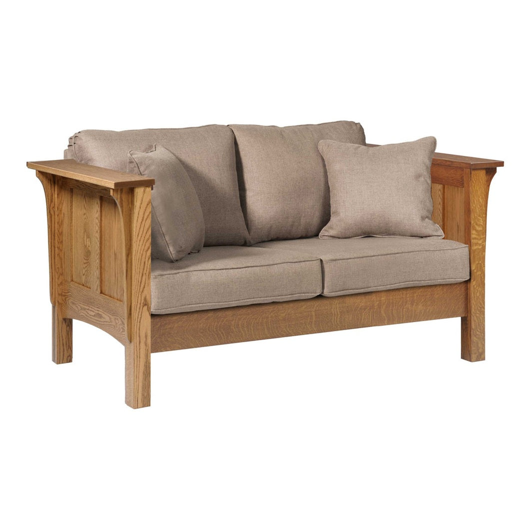 Shaker Love Seat With Reversible Cushions