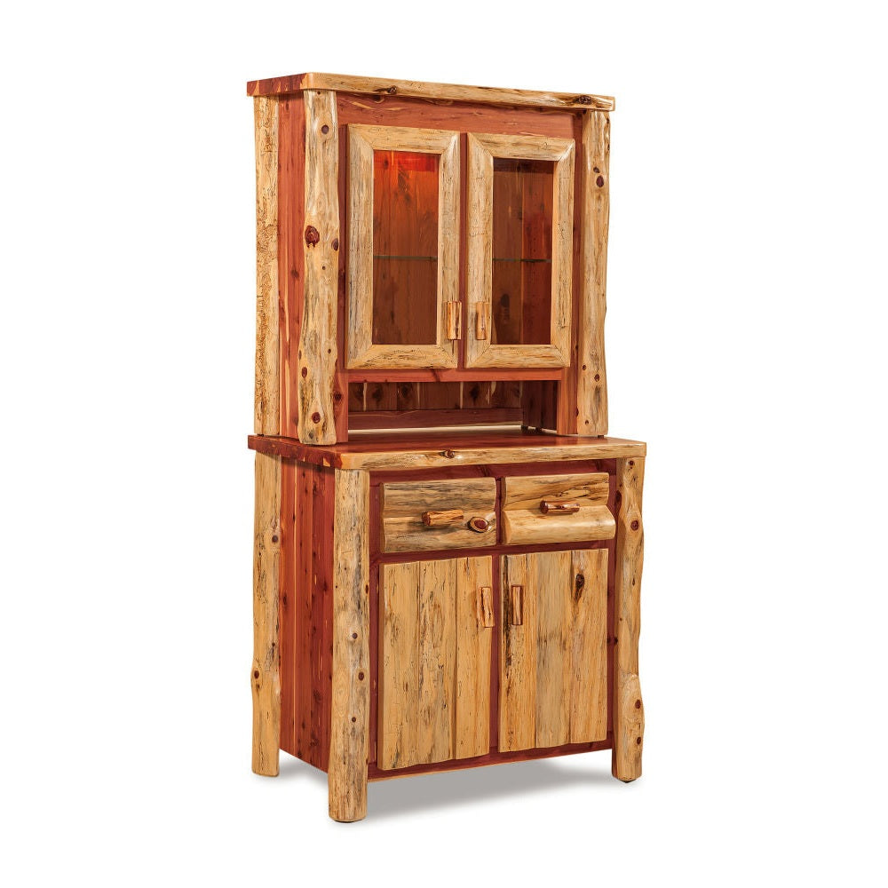 Small Kitchen Hutch with Touch Light