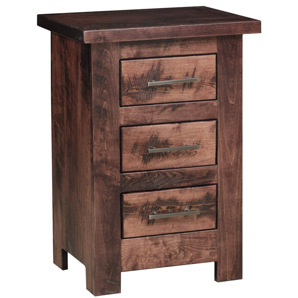 Tioga 3 Drawer Small Nightstand