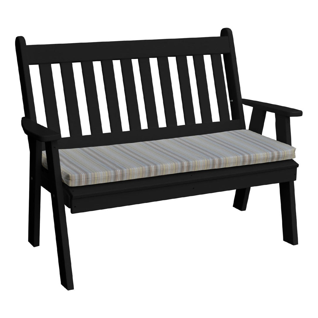 Traditional English Garden Bench - 4'