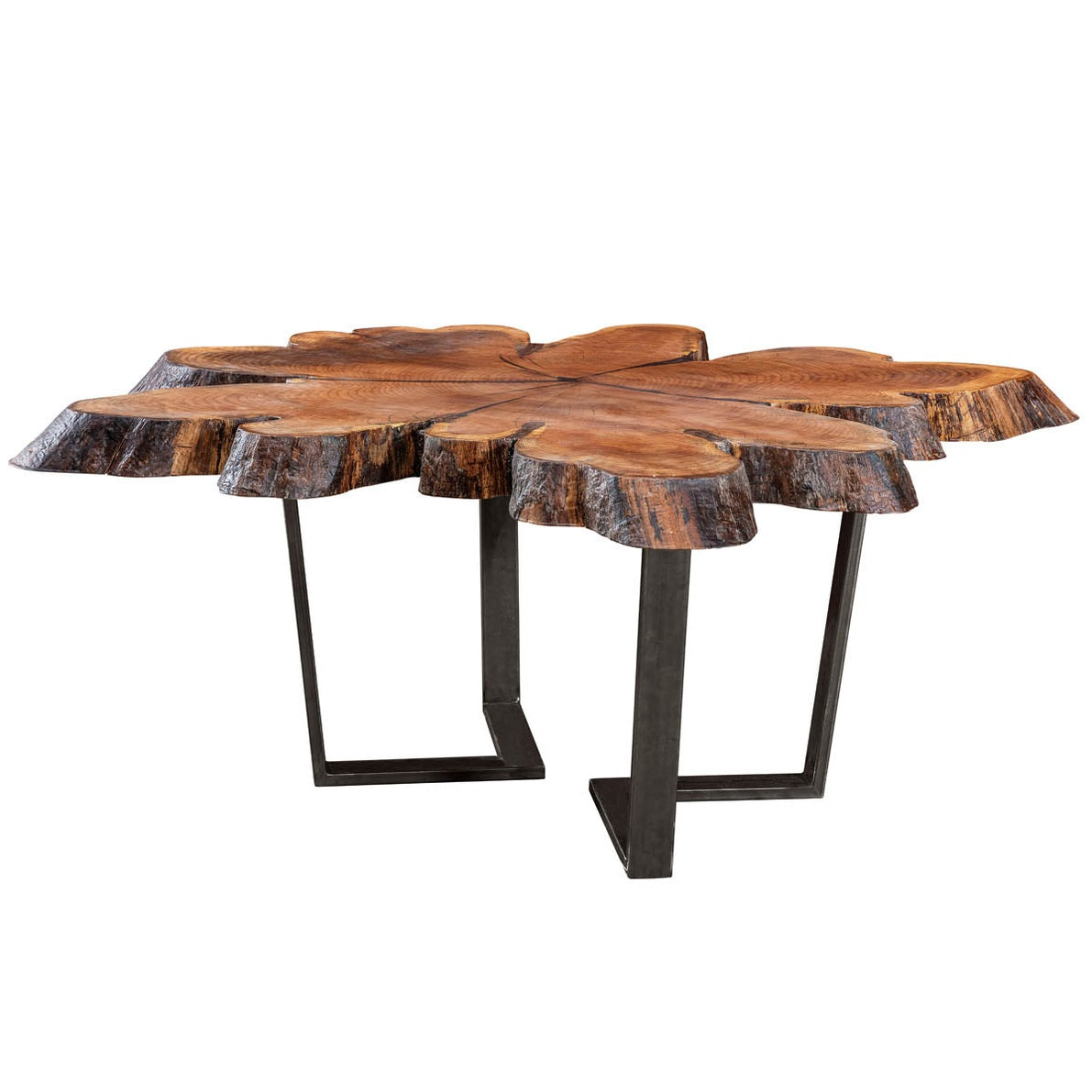 V Pedestal Base Library Table