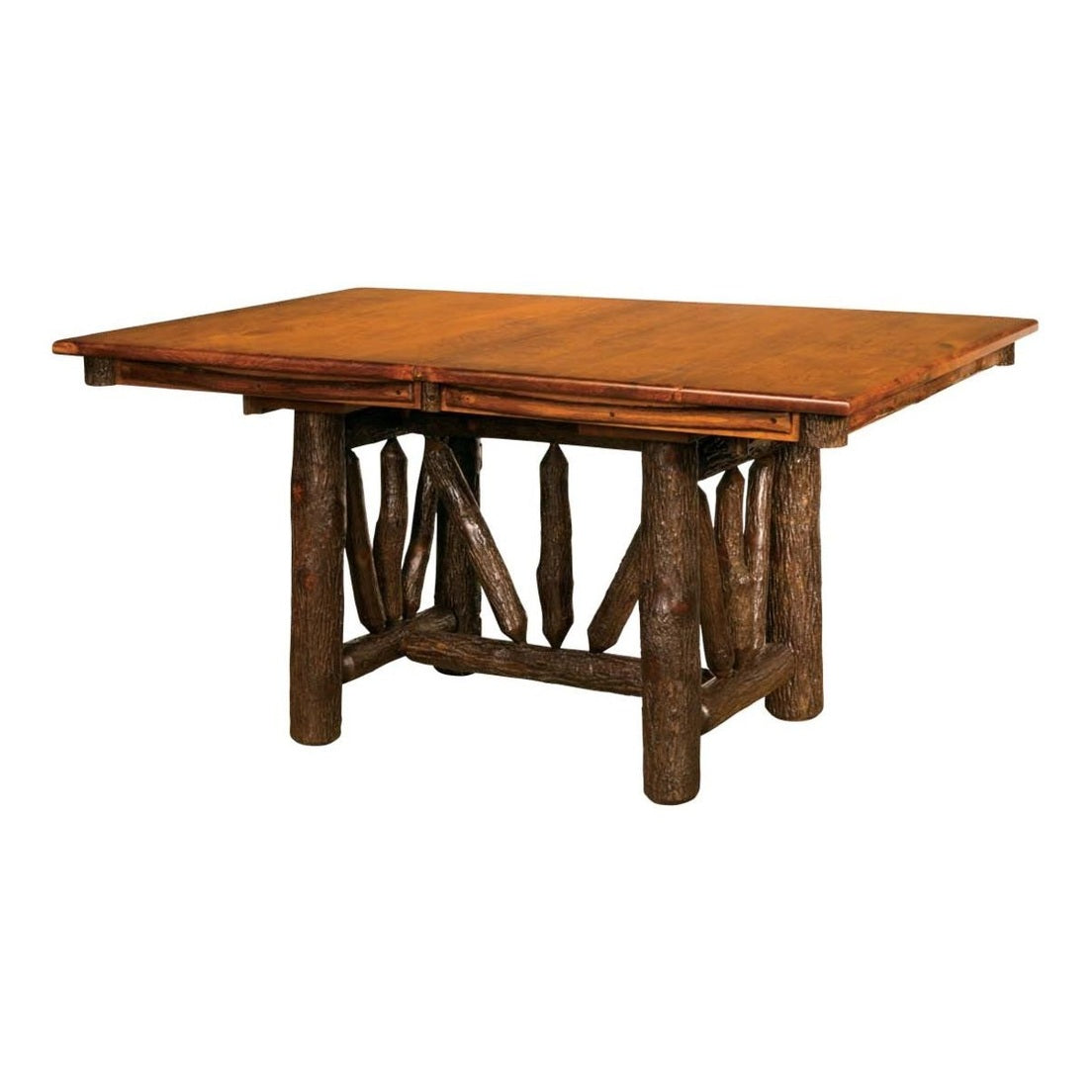 Wagon Wheel Trestle Table
