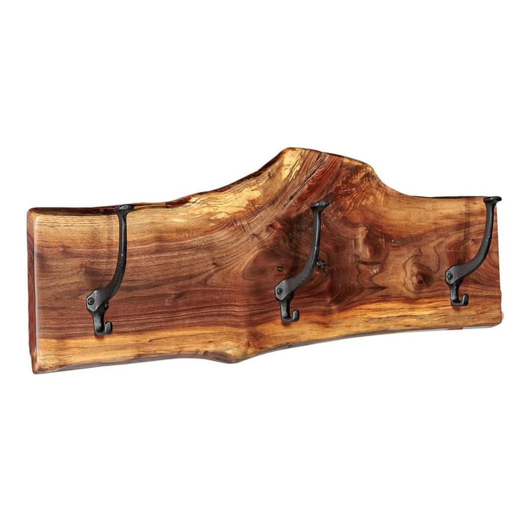 Walnut 3 Coat Hook
