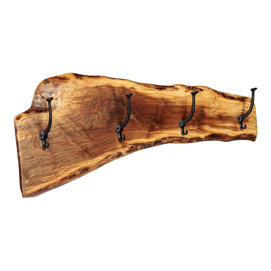 Walnut 4 Coat Hook