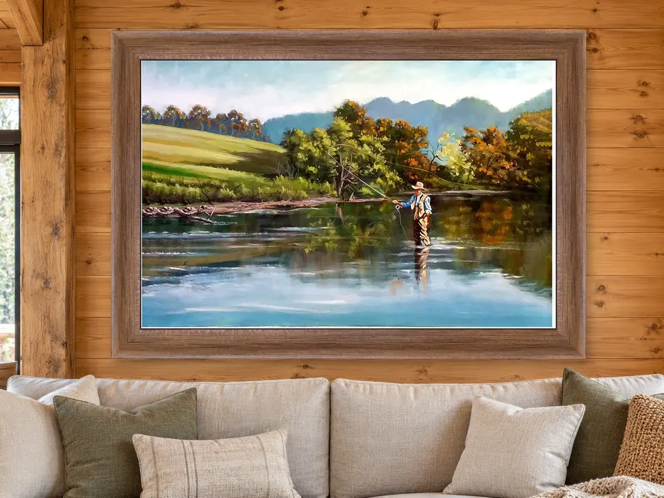 Hidden Legacy Landscape Framed Wall Art framed on a wall
