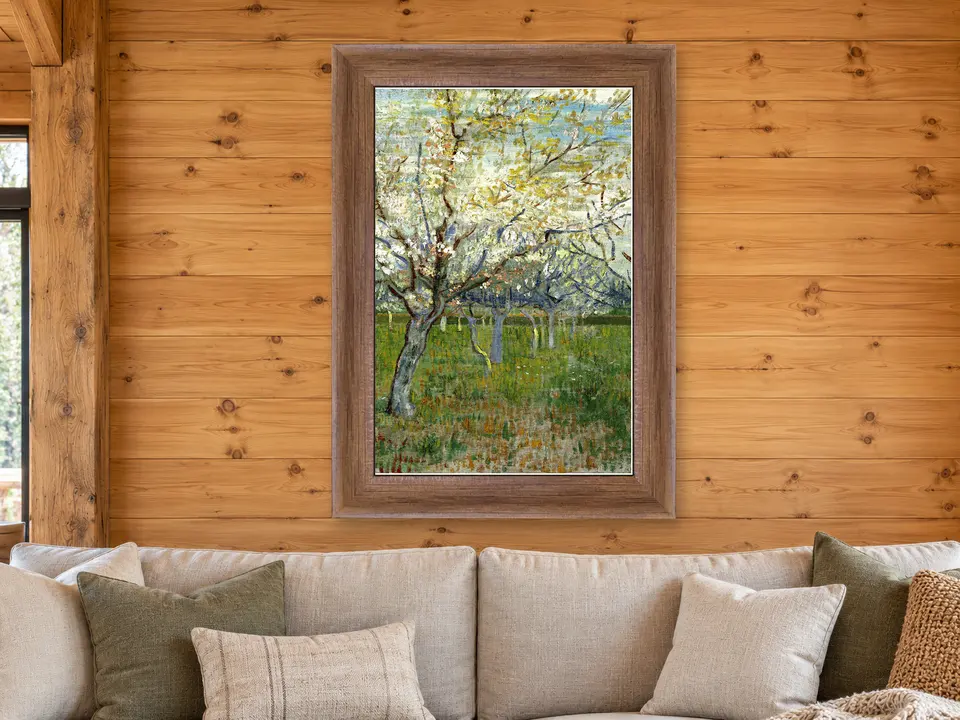 Silent Spirit Landscape Framed Wall Art framed on a wall