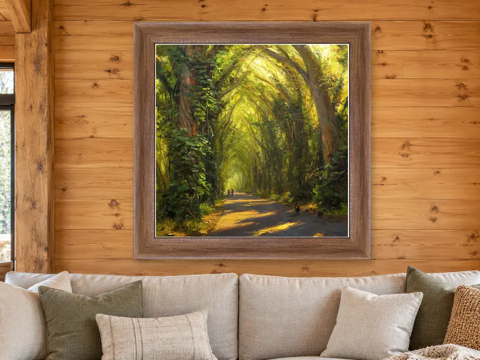 Still Impression Landscape Framed Wall Art framed on a wall