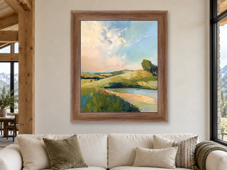 Timeless Keepsake Landscape Framed Wall Art framed on a wall