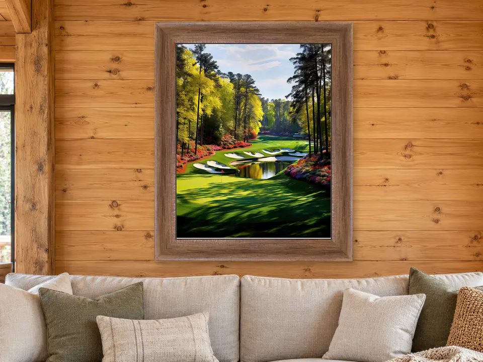 Open Awakening Landscape Framed Wall Art framed on a wall