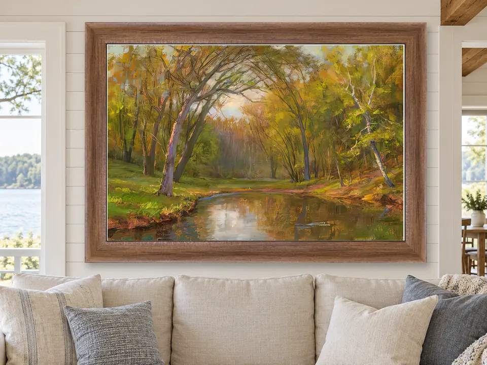 Still Harmony Black Bear Framed Wall Art framed on a wall