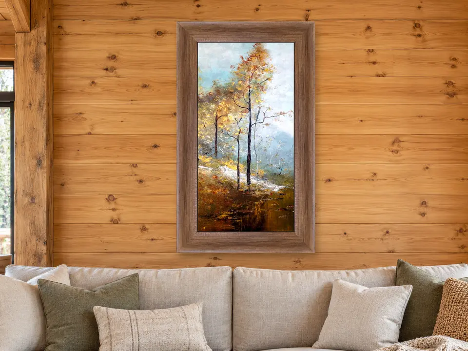 Still Presence Landscape Framed Wall Art framed on a wall