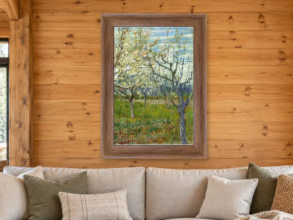 Hidden Essence Landscape Framed Wall Art framed on a wall