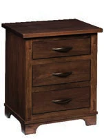 Brooklyn Three Drawer Nightstand
