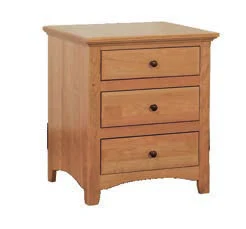 Salem Three Drawer Nightstand