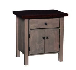 Sawyer Wood Two Door Nightstand