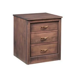 Vermilion Three Drawer Nightstand