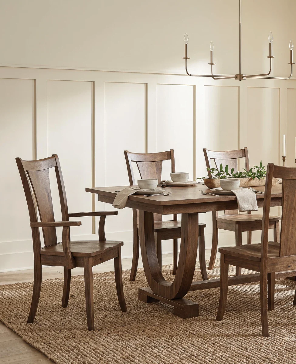 Falcon Trestle Hardwood Dining Table
