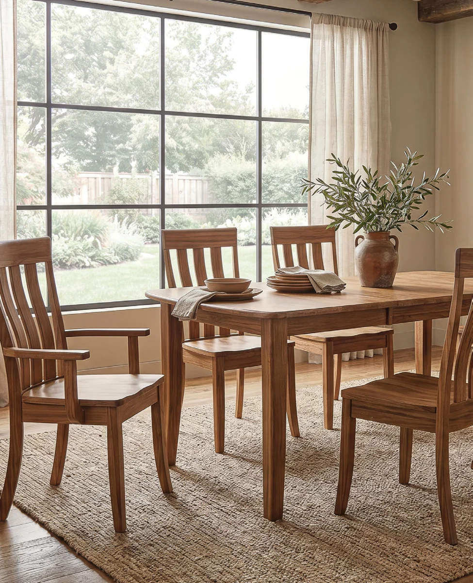 Banquet Leg Hardwood Dining Table