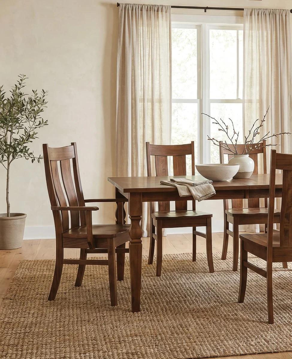 Kirtland Leg Hardwood Dining Table