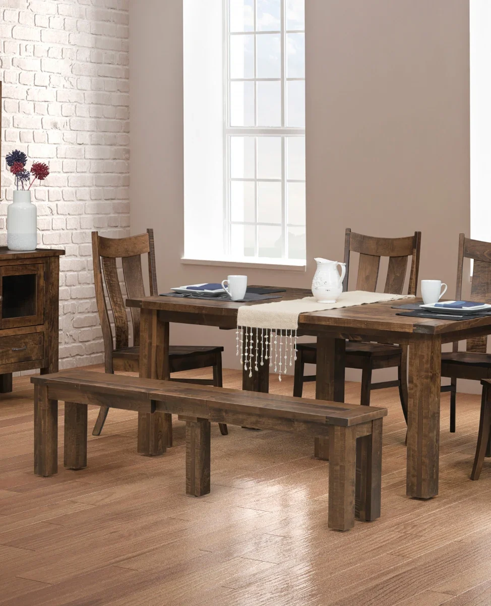 Orland Park Leg Hardwood Dining Table