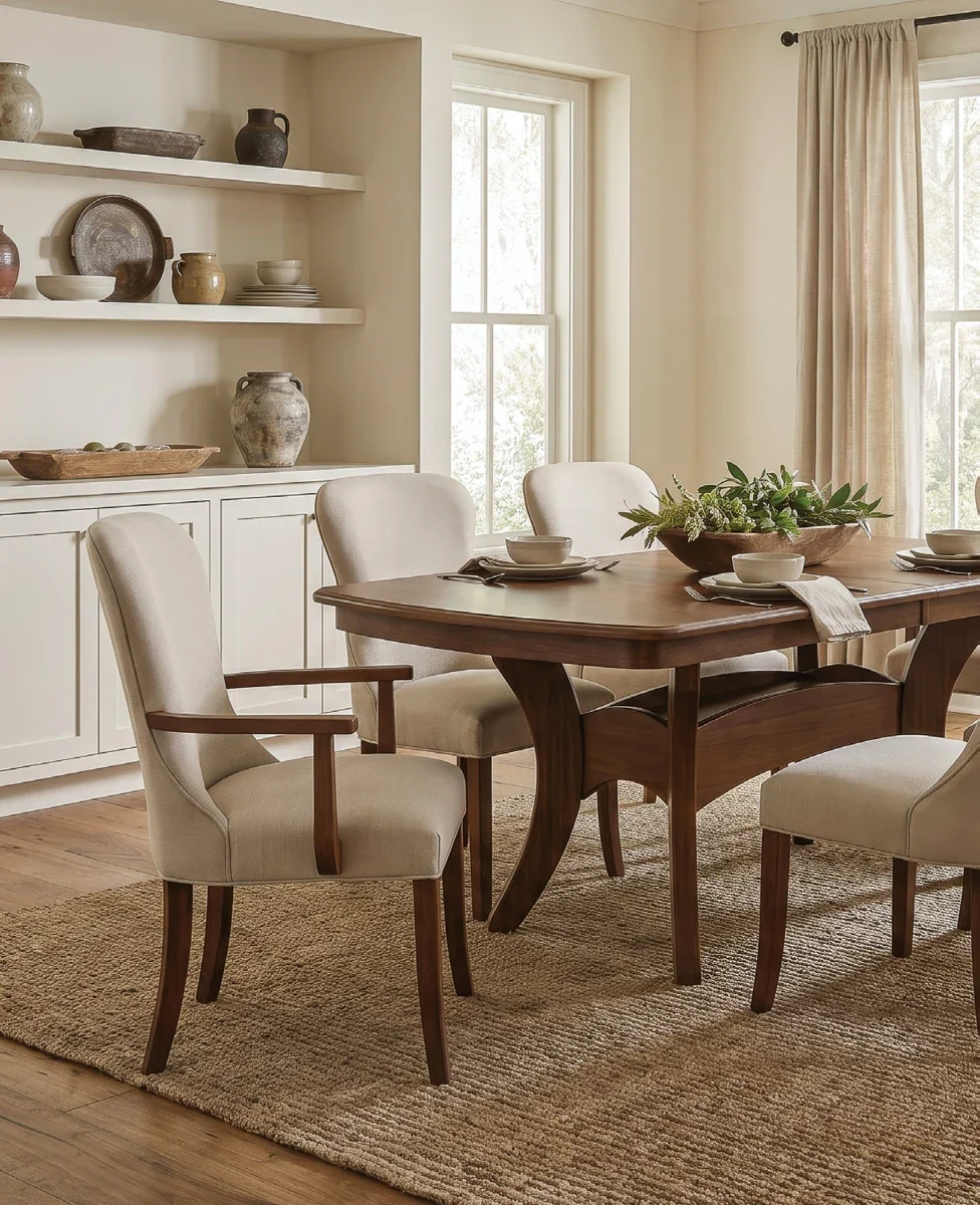 Cactus Pedestal Hardwood Dining Table