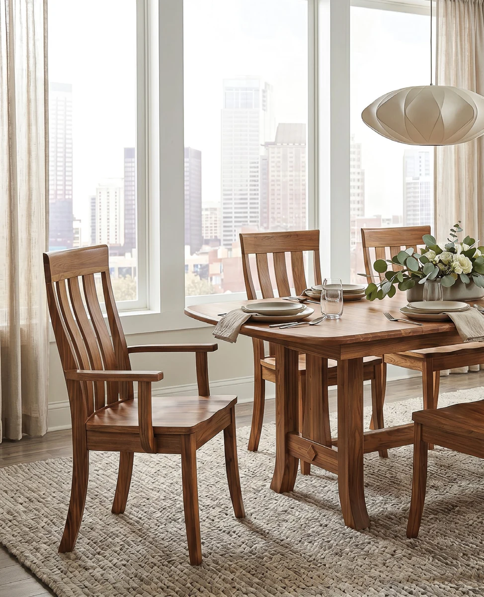 Curlew Trestle Hardwood Dining Table