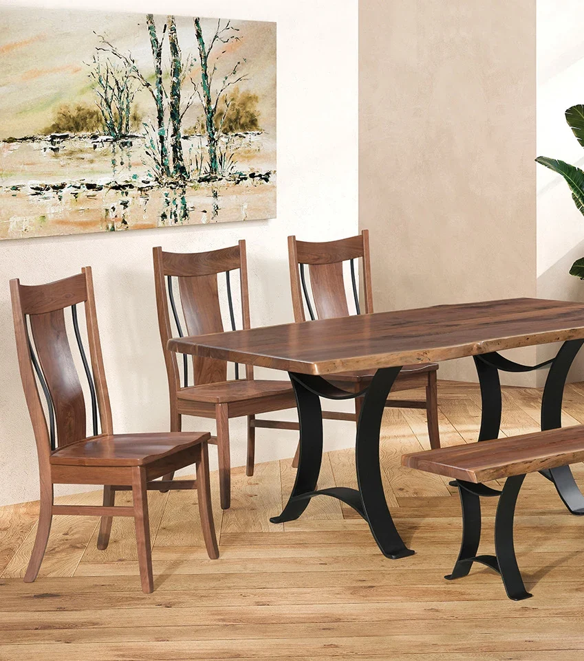 Eagle Trestle Hardwood Dining Table