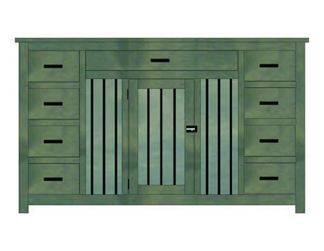 Heritage Large Single-Door Dog Crate Cabinet