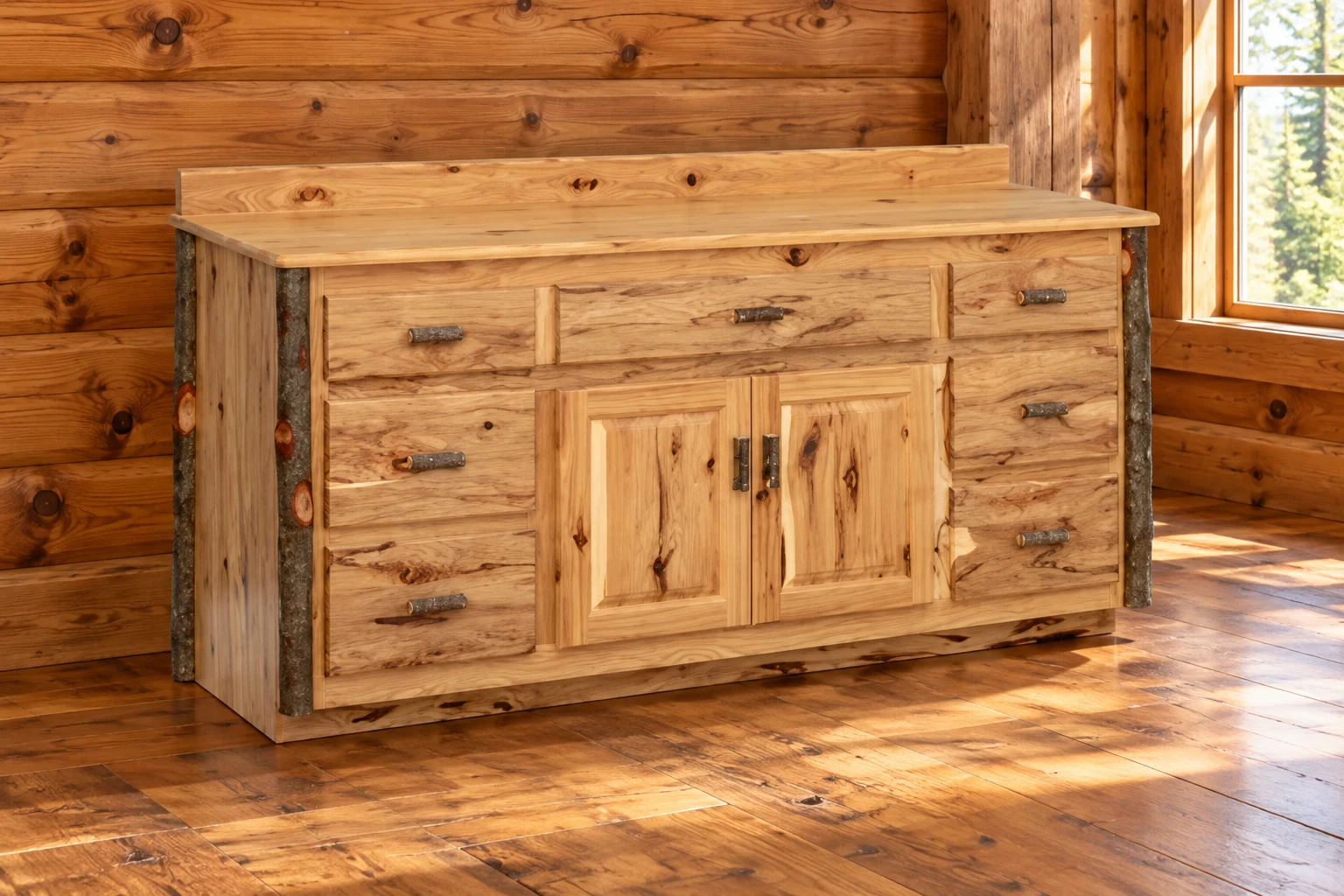 Bathroom furniture in a home setting