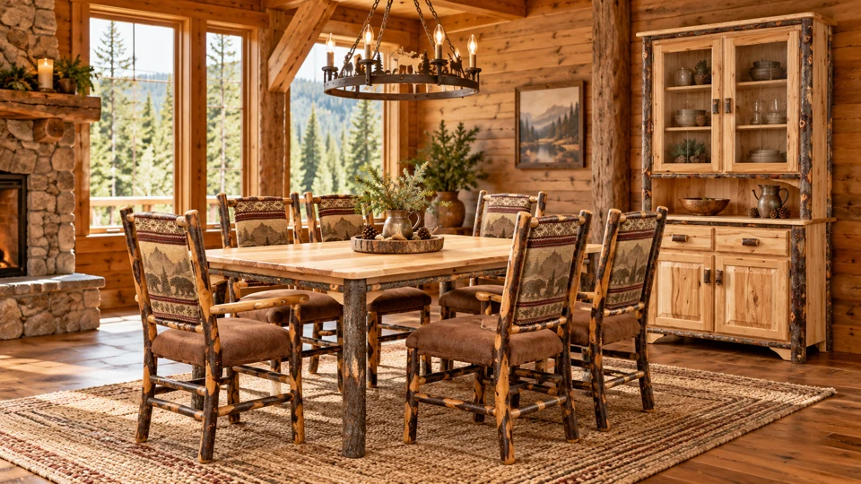 Dining furniture in a home setting