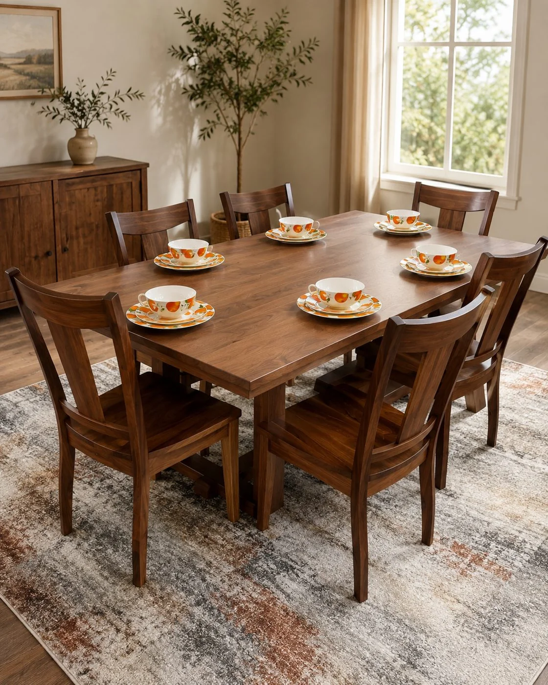 Callowhill Walnut Dining Set