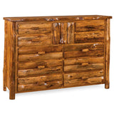 10 Drawer 1 Door Dresser - Rustic Pine