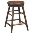 24" Swivel Bar Stool With Plain Legs