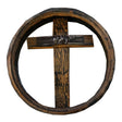 26 Gallon Barrel End With Cross