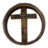 26 Gallon Barrel End With Cross