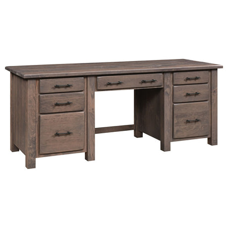 Barn Floor Double Pedestal Desk