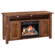 Barn Floor Fireplace TV Stand