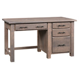 Barn Floor Single Pedestal Desk